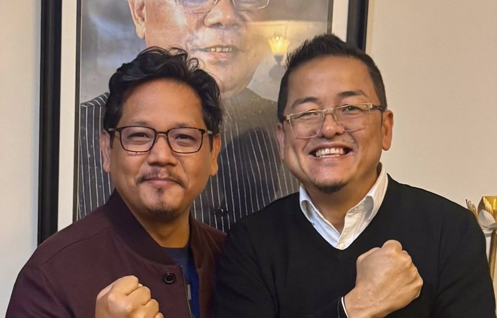 Ajay Edwards with Meghalaya Chief