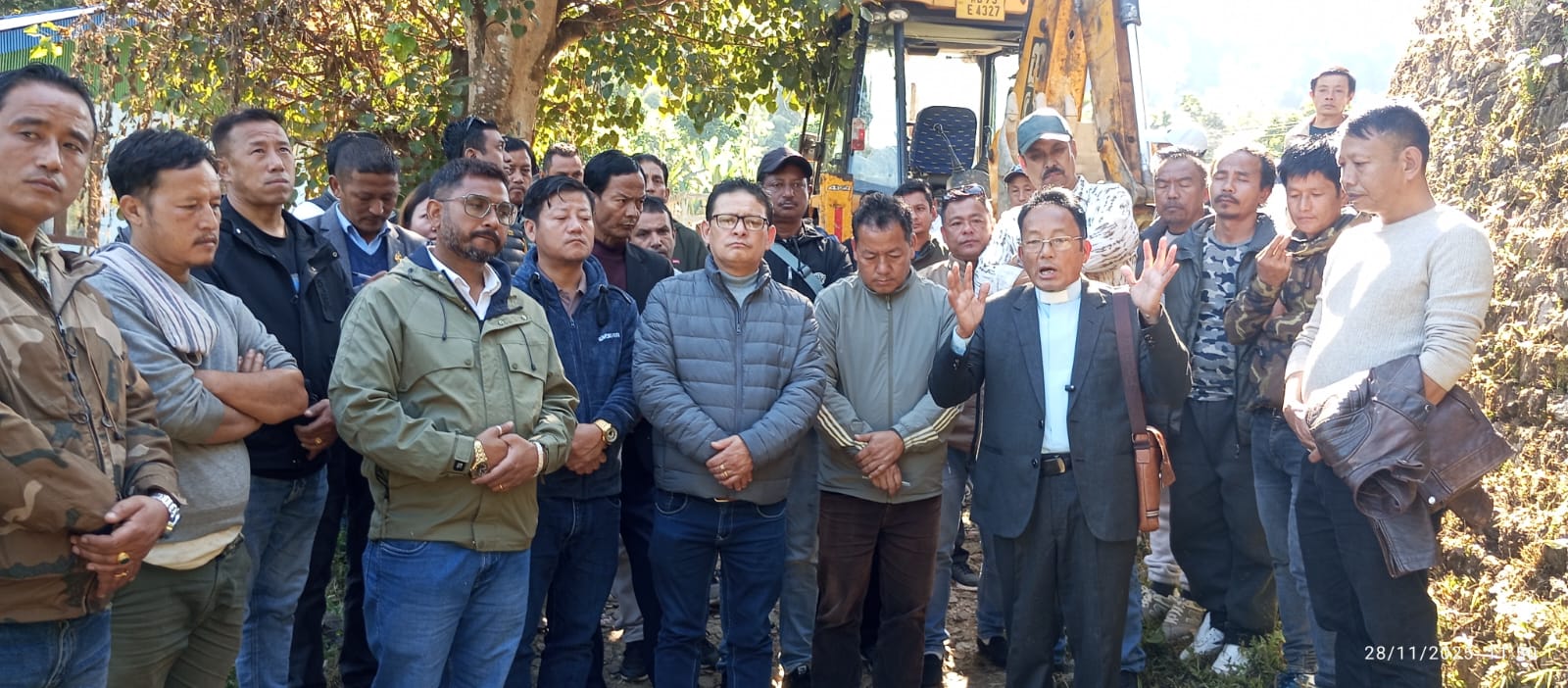 Groundbreaking ceremony for the construction of Maltum-ten Number Road