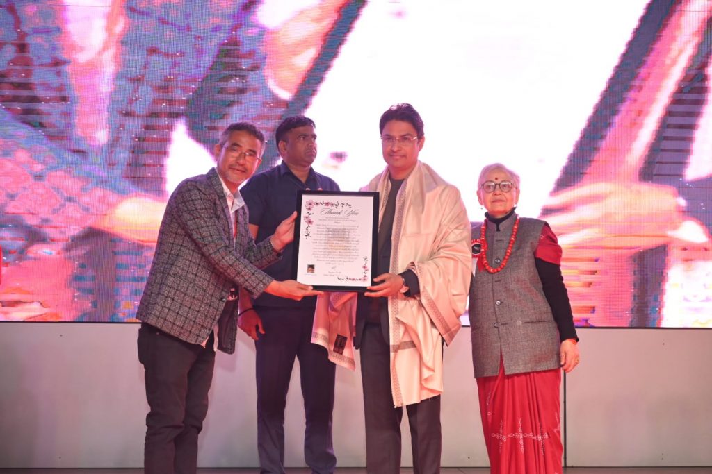 MP Raju Bista at the song launch of the film 'Dhamilo Pahad'