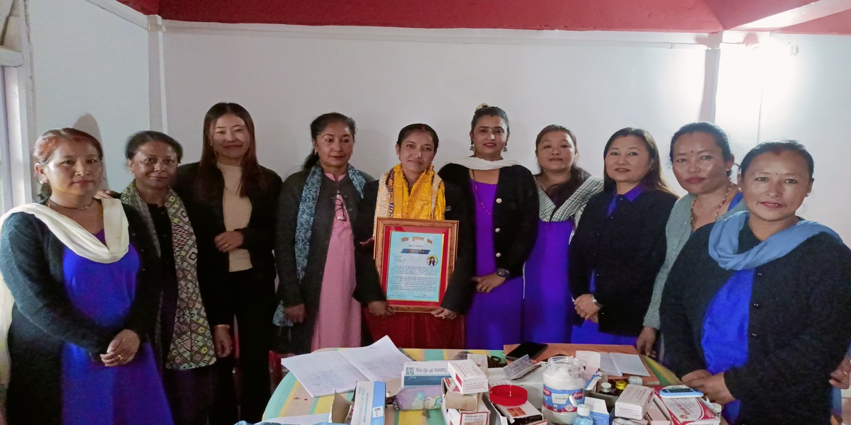 सीएचओ तृष्णा गजमेरलाई सम्मान साथै  विदाई 