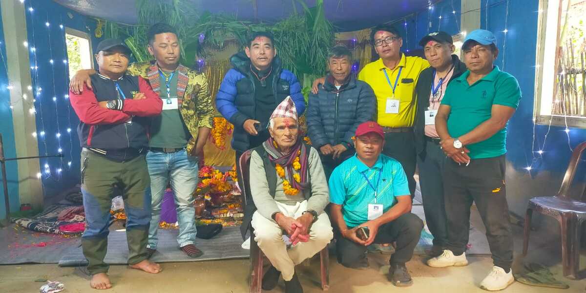 युवक समाजद्वारा तीन दिवसीय विश्व शान्ति पुजा