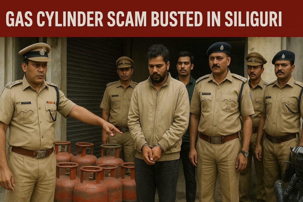 Police raid illegal gas cylinder business in Siliguri, shopkeeper arrested