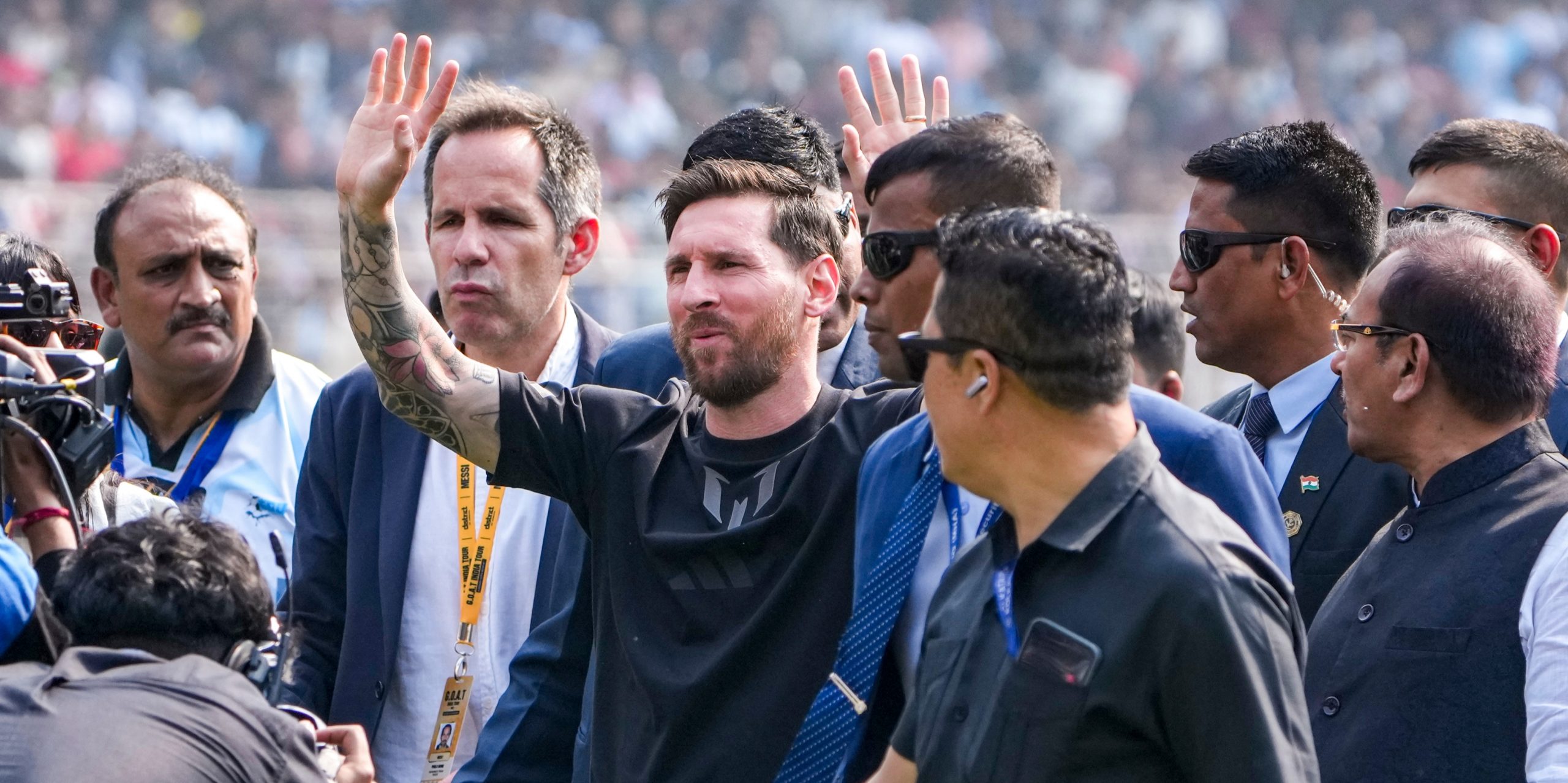 Kolkata fans angry after failing to see Messi in person