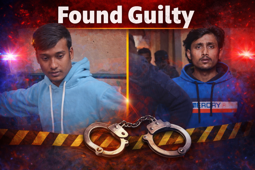 Two convicts sentenced to 20 years of rigorous imprisonment in a gang rape case.