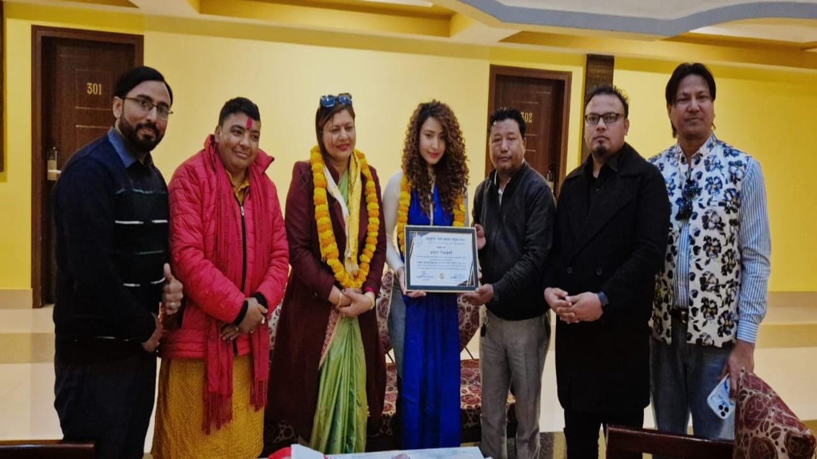 Read more about the article कलाकार आस्मालाई सम्मान 