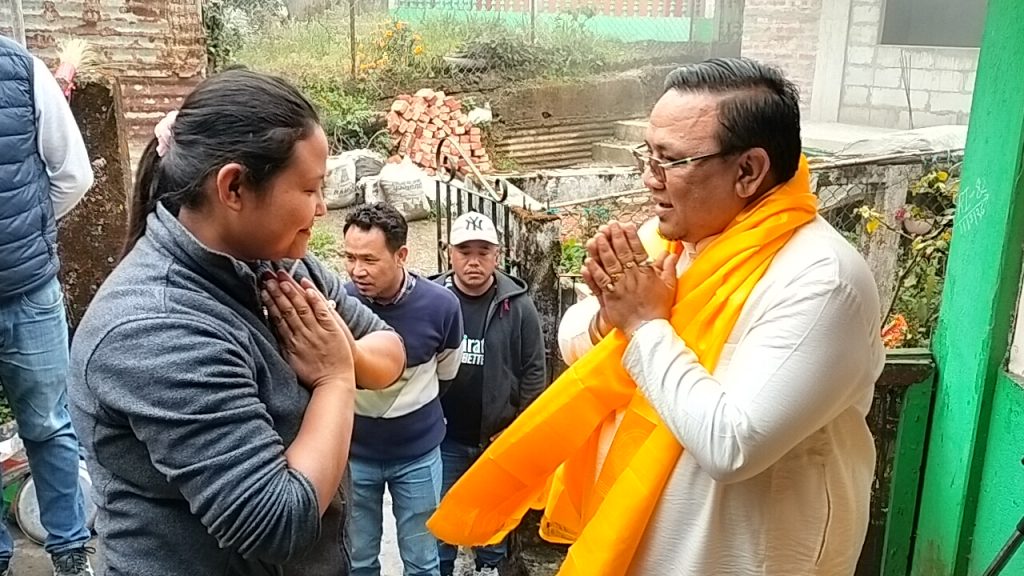 Niraj Zimba meeting Darjeeling