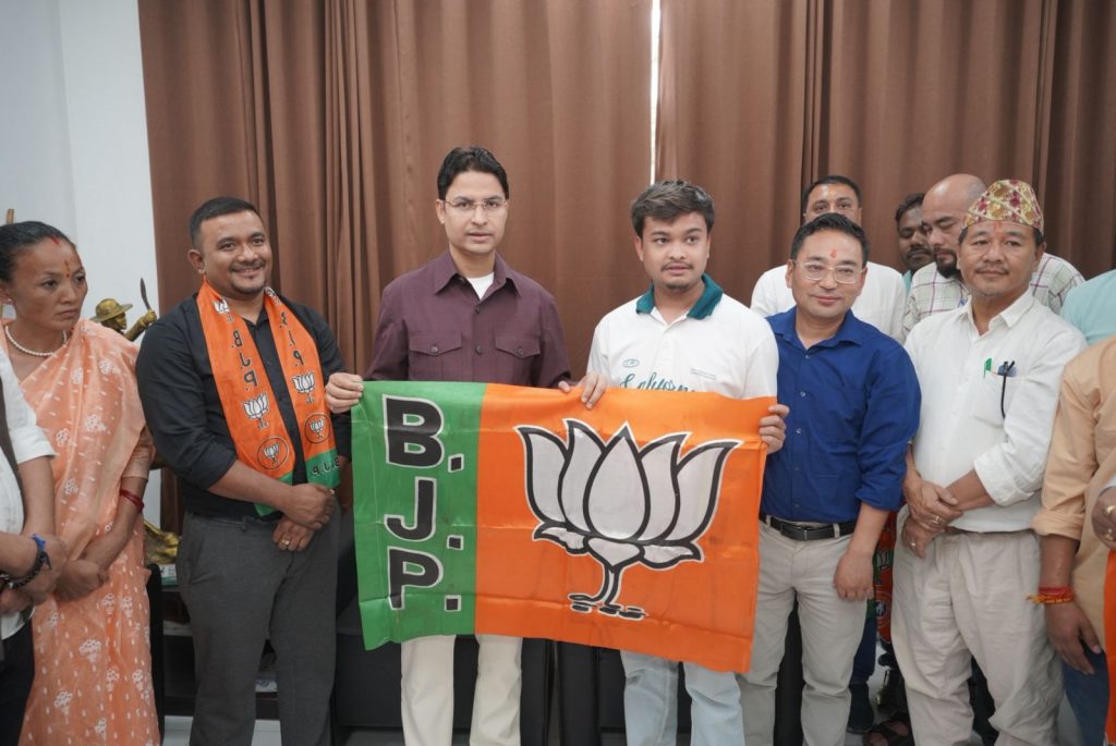 Raju Bista BJP Darjeeling Mirik event