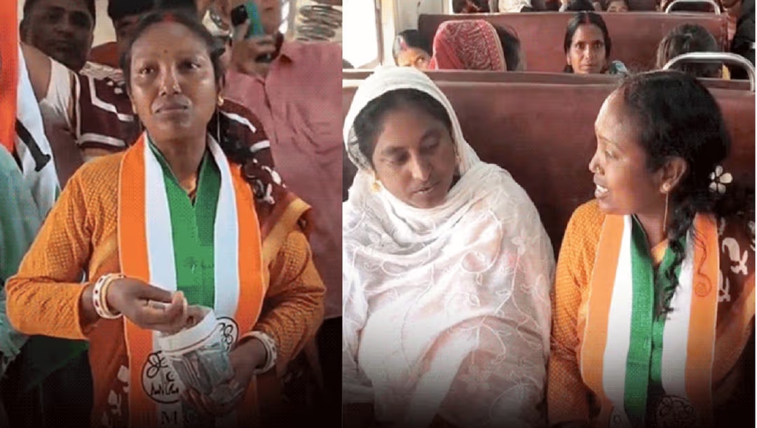 Read more about the article लोकल ट्रेनबाटै मत माग्दै महिला उम्मेदवार, बंगाल चुनावमा फरक प्रचार शैली