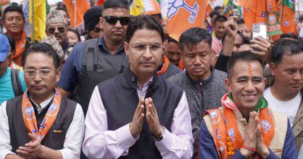 Raju Bista rally Darjeeling