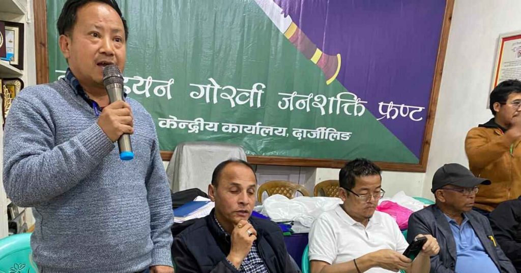 Ujjwal Limbu election campaign Darjeeling