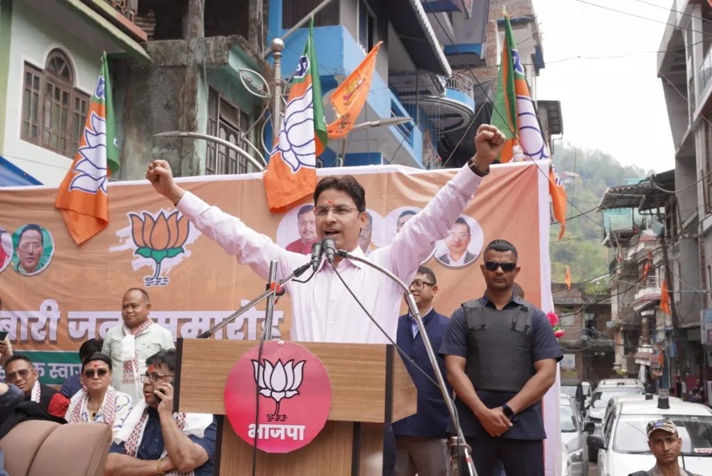 Raju Bista campaign Darjeeling