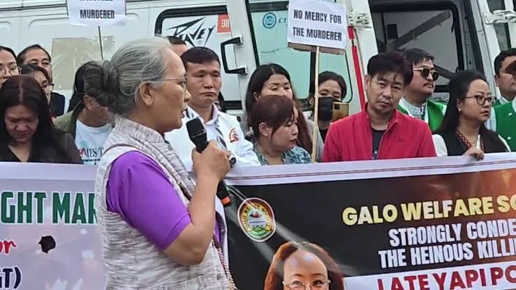 Yapi Potom protest Itanagar