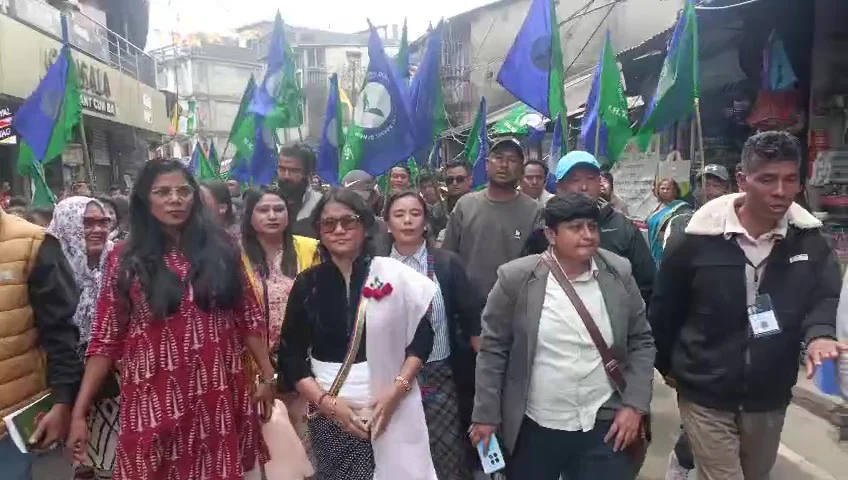 Bandana Rai election rally Darjeeling