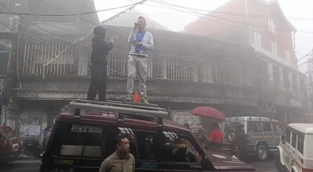 Ajay Edwards rally Darjeeling