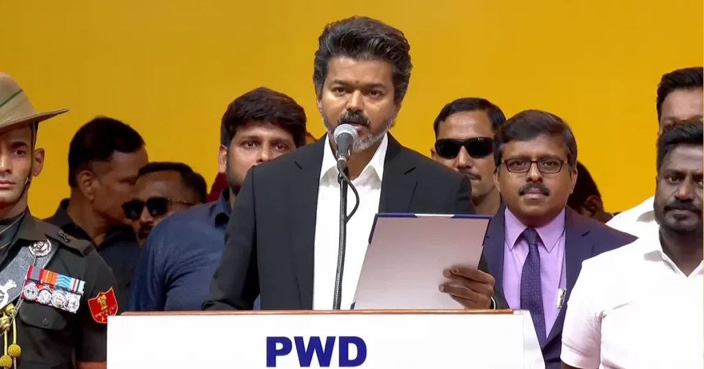 Vijay oath ceremony Tamil Nadu