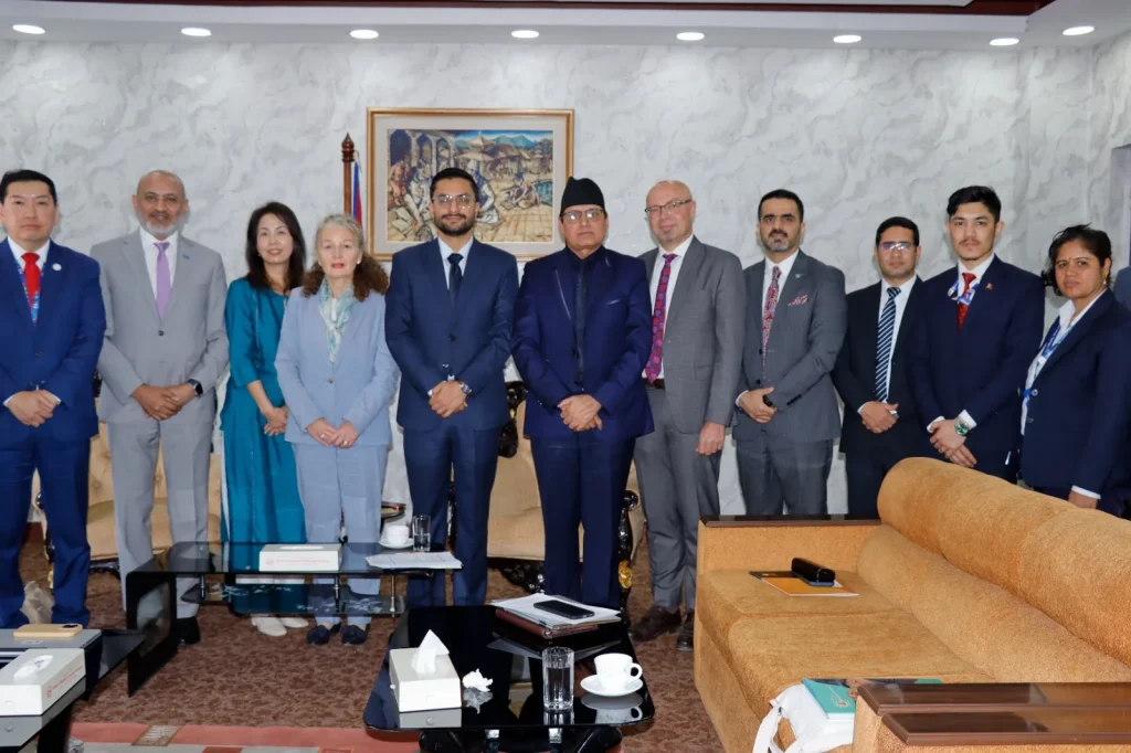 Sasmit Pokharel Diplomatic Meeting Nepal
