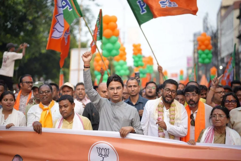 BJP Victory Celebration Siliguri