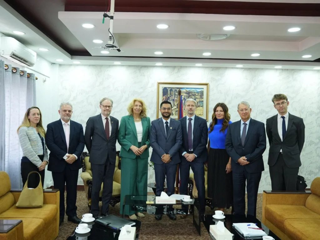 Sasmit Pokharel-EU ambassador Meet