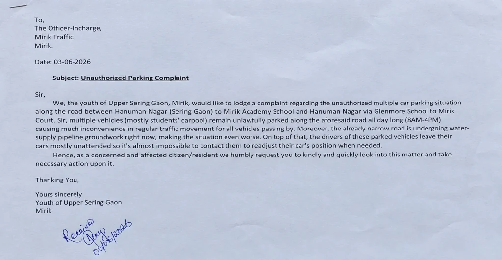 Mirik Illegal Parking Controversy
