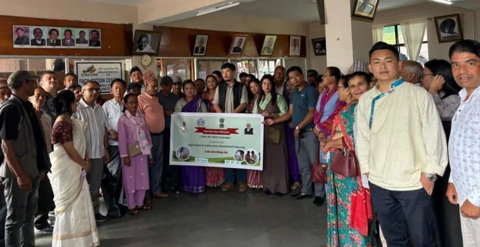 दिगो कृषि प्रवर्द्धन गर्न याक्तेन जीपीकेमा खेत बचाओ अभियान सुरु