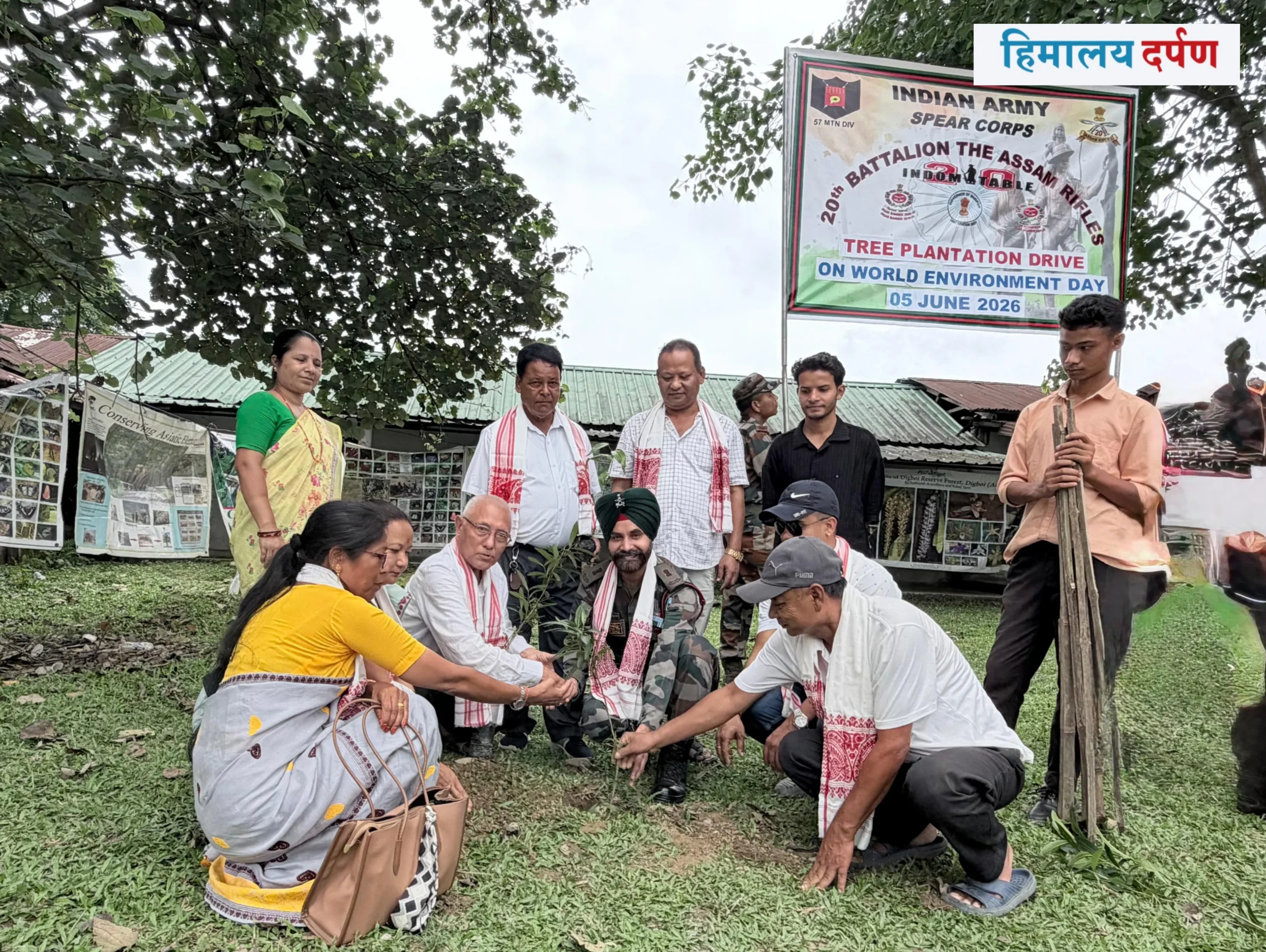 विश्व वातावरण दिवसमा जागुनमा असम राइफल्सद्वारा वृक्षारोपण 