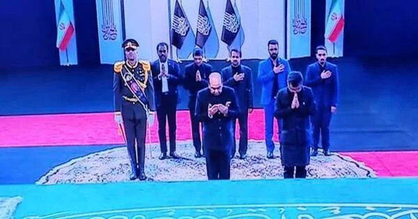 सैयद अता हसनैन र पबित्रा मार्गेरिटाले भारतबाट खामेइनीको अन्त्येष्टिमा भाग लिए