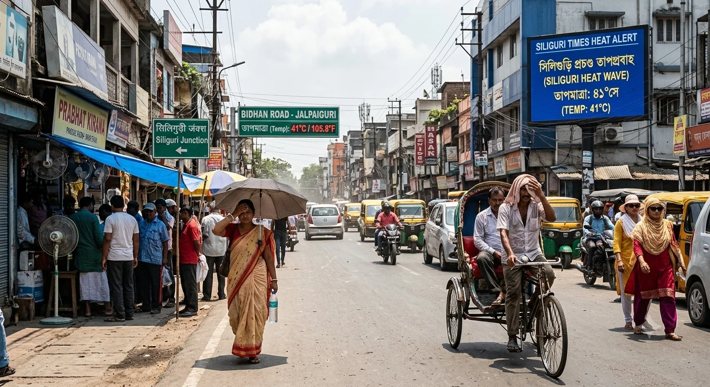 मनसुनको समयमा पनि अत्यधिक गर्मीले सिलिगुढीबासी बेहाल; तापक्रम ३५ डिग्री सेल्सियस पुग्यो