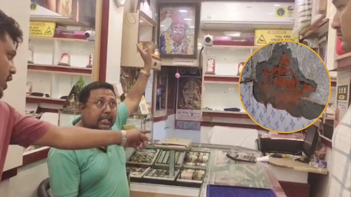 बदमाशहरूले ज्वेलरी पसल लुट्न सुरुङ जस्तो बाटोको योजना बनाए