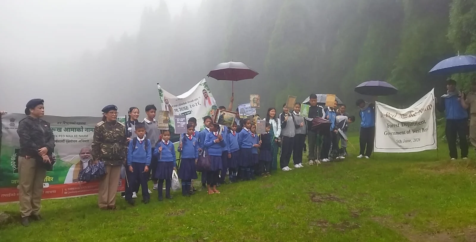 घूम–सिमाना रेन्जद्वारा अरण्य सप्ताहमा वृक्षरोपण, र्याली र हिमालयन स्यालामाण्डर संरक्षण सचेतना कार्यक्रम सम्पन्न
