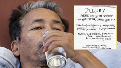 सोनम वाङचुकको आह्वान: ‘जुलाई २० को संसद मार्च भारतको दोस्रो स्वतन्त्रता आन्दोलन’