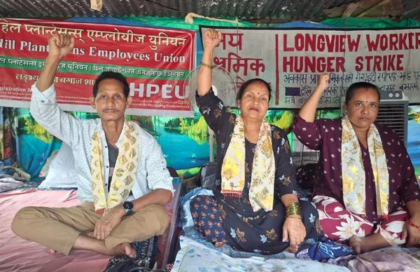 लङभ्यू चियाबारी आन्दोलन जारी, अनशनको ९० दिन पुगेको दाबी; श्रमिकले पीएफसहित बक्यौता भुक्तानीको माग दोहोर्याए