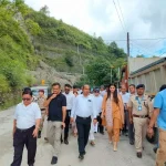 भानु टर्निङ पहिरो प्रभावित क्षेत्रको जिल्ला कलेक्टरद्वारा निरीक्षण, ढल निकास सुधार र न्यूनीकरणका उपायलाई प्राथमिकता