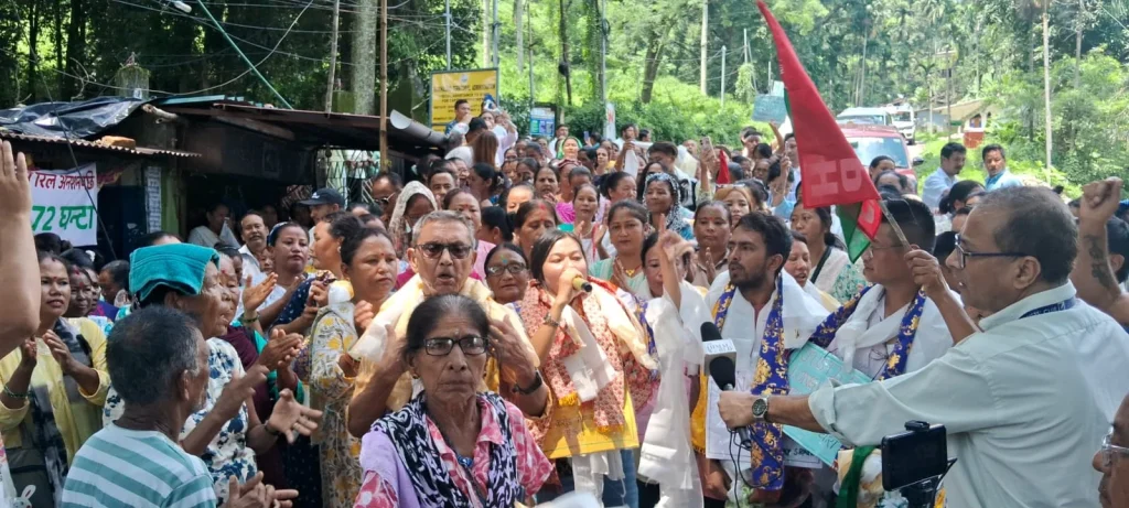 Langview tea garden workers hunger strike Kurseong