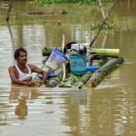 असम बाढी: मृत्यु हुनेको संख्या ६८ पुग्यो, ४.४५ लाखभन्दा बढी नागरिक प्रभावित